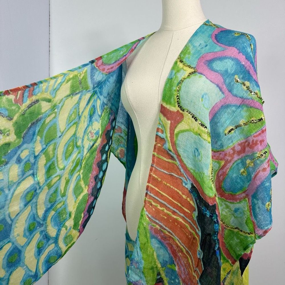 Chico's Multicolor Artistic Wrap - image 3